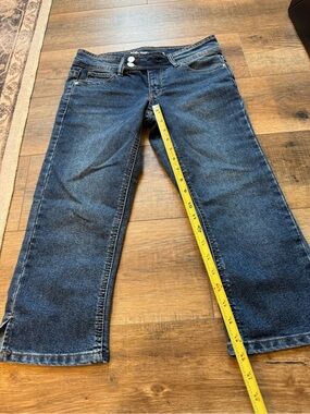 No Boundaries Cropped Dark Blue Jeans